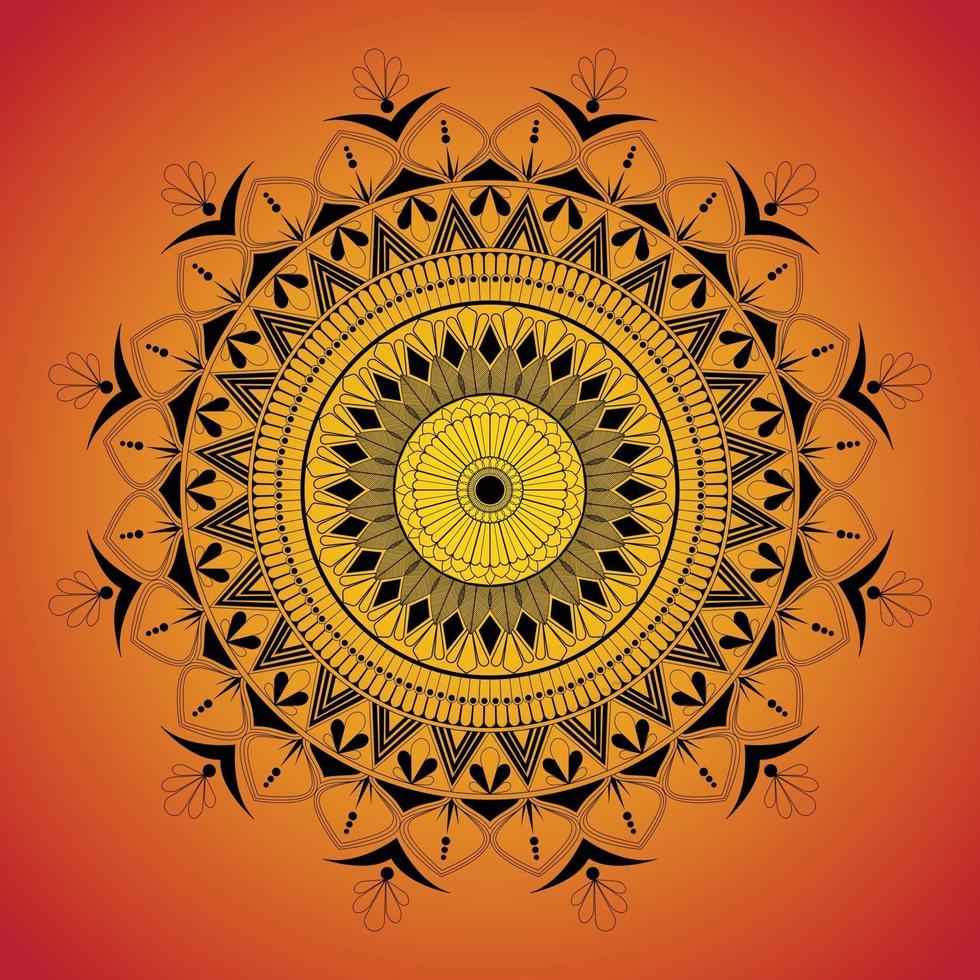 Indian Mandala Art vector