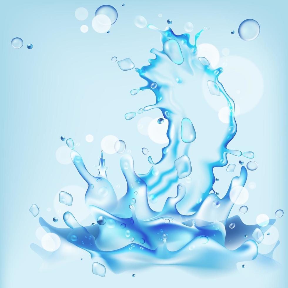 Realistic Splash water background vector