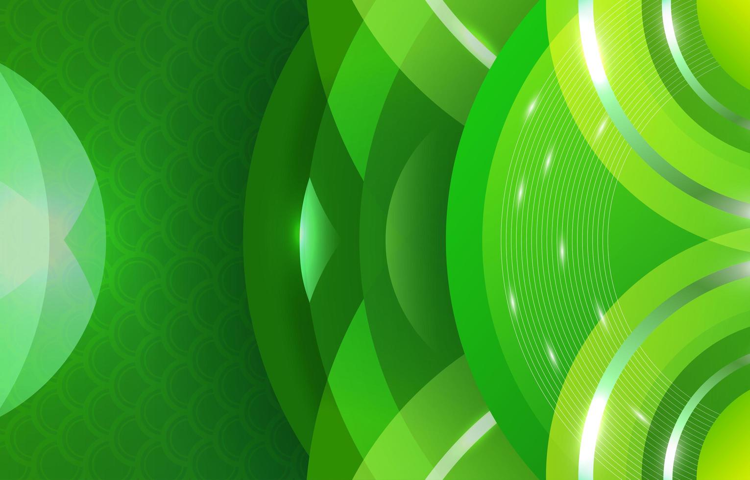 Abstract Circle Green Gradient vector