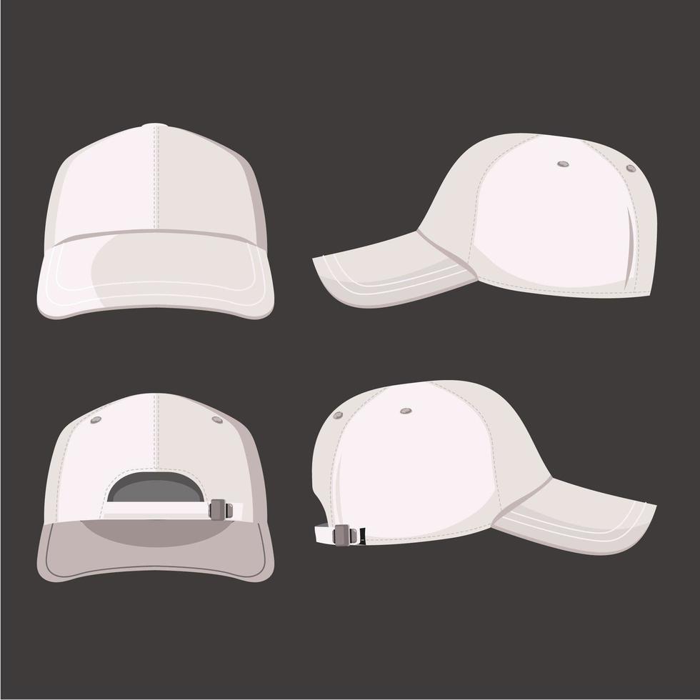 Cap Fashion Mockup Design vector