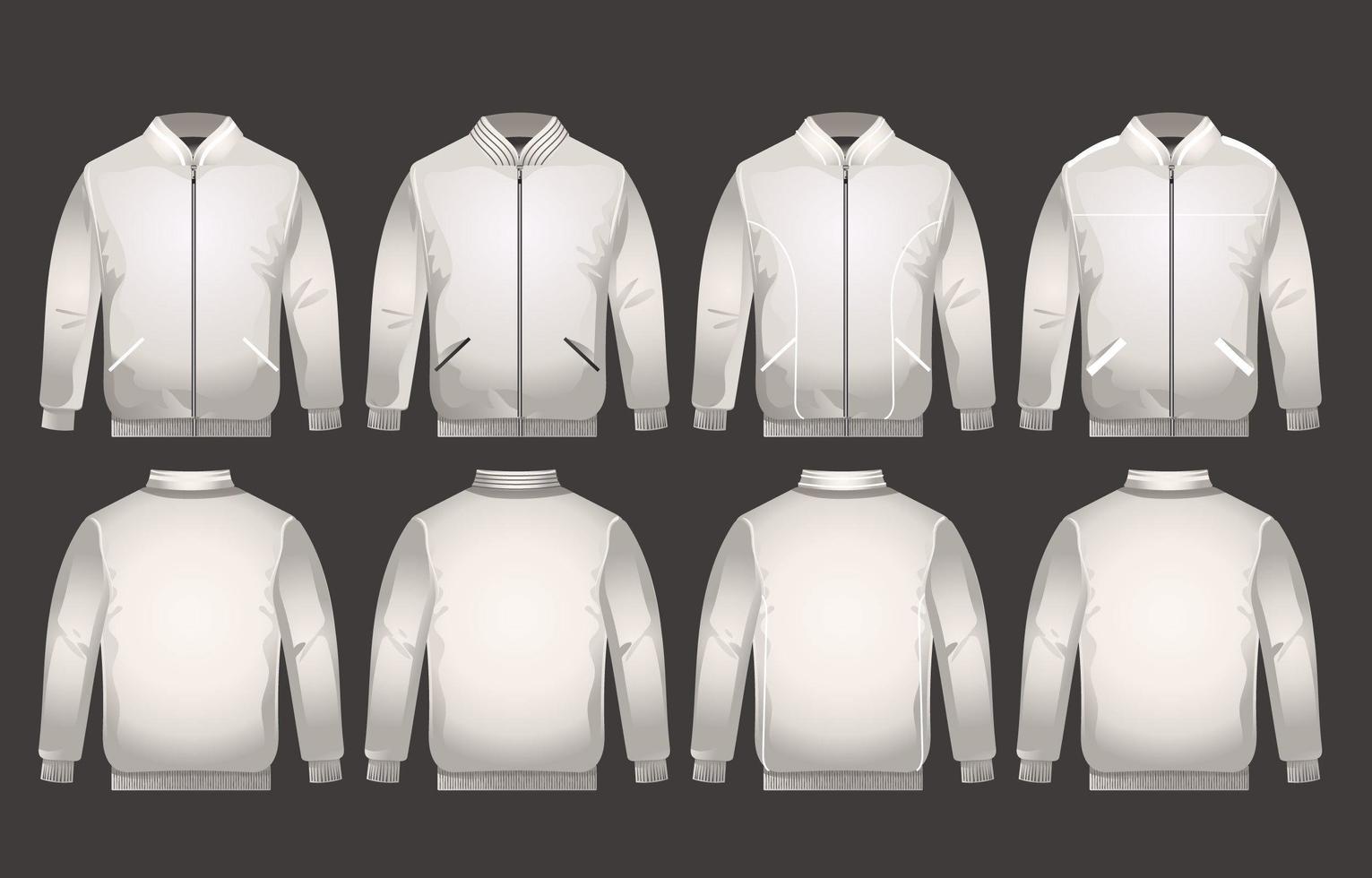 Classic Varsity Jacket Mockup vector