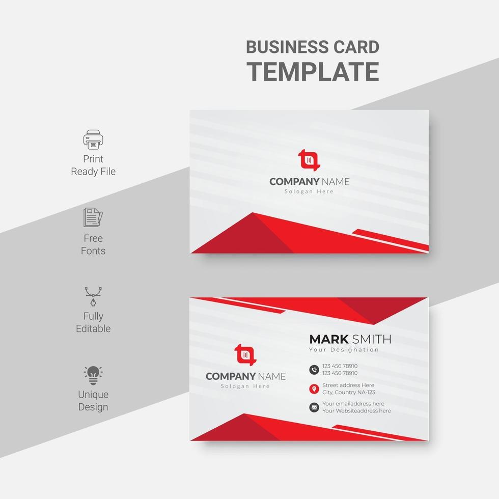 Creative Corporate Digital business card design vector