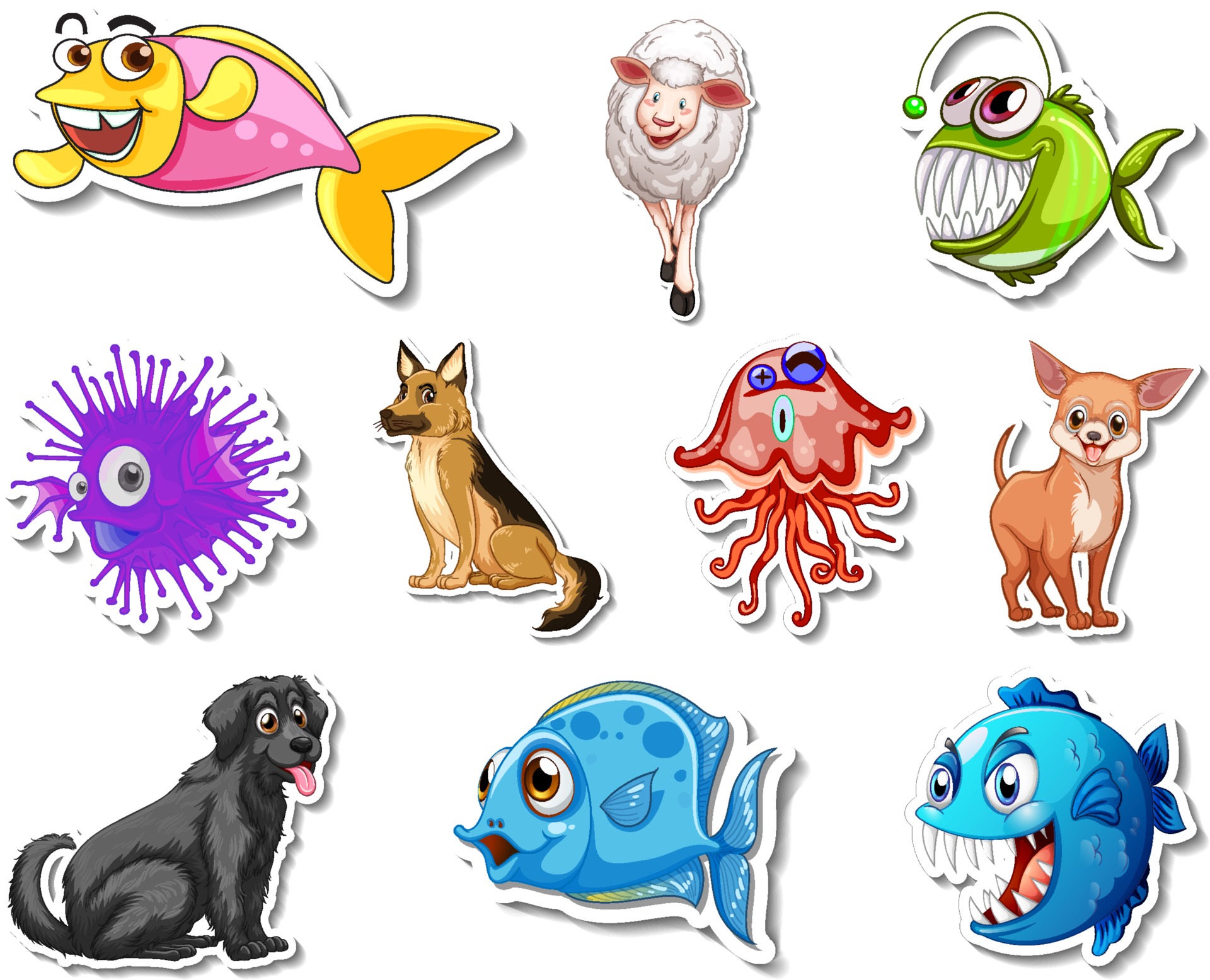 Sea Animal Vector Art, Icons, and Graphics for Free Download