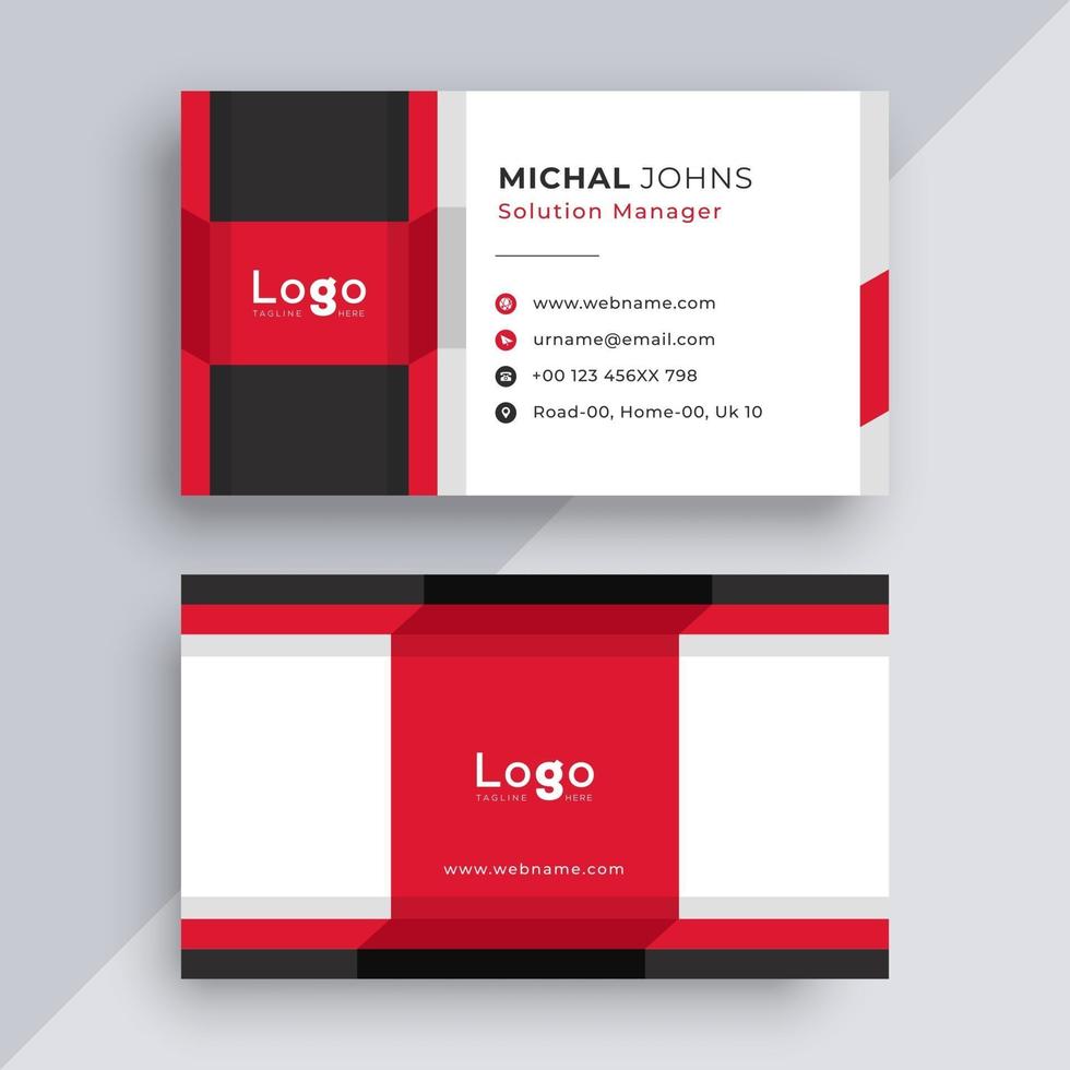 Business card design template vector