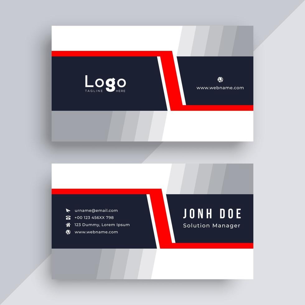 Business card design template vector