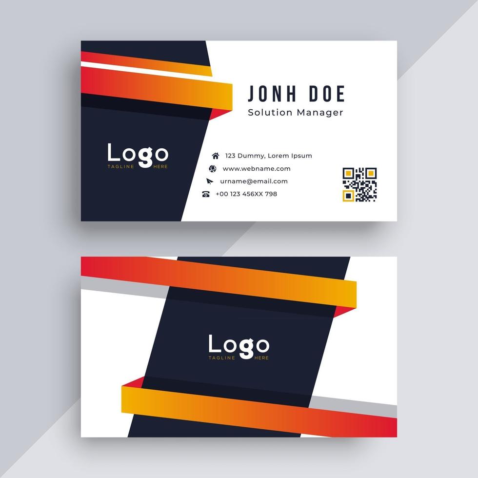 Creative business card template vector