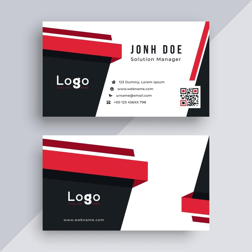 Business card design template vector