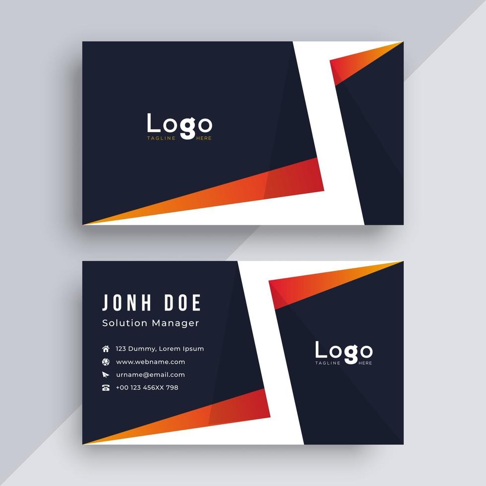 Business card design template vector