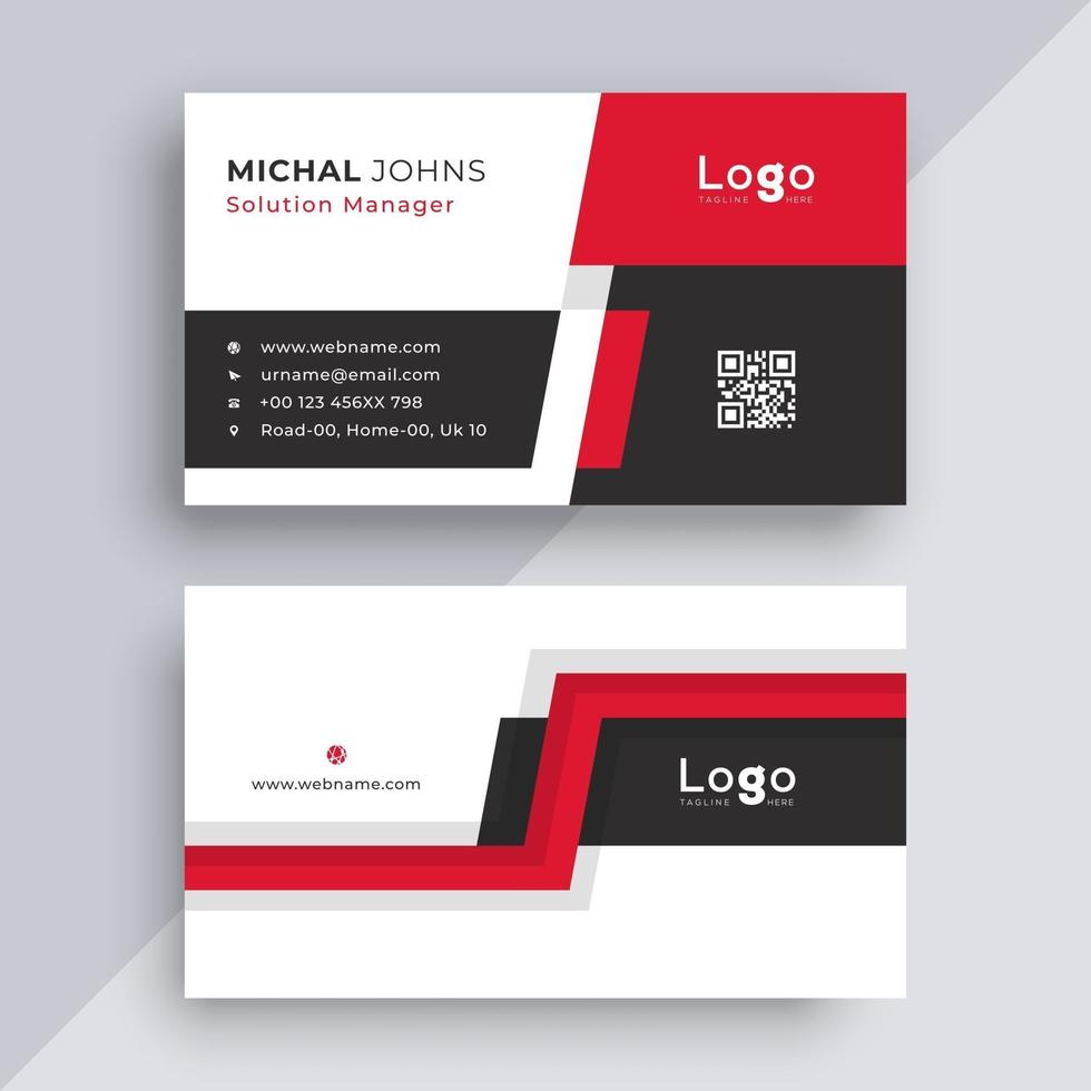 Business card design template vector