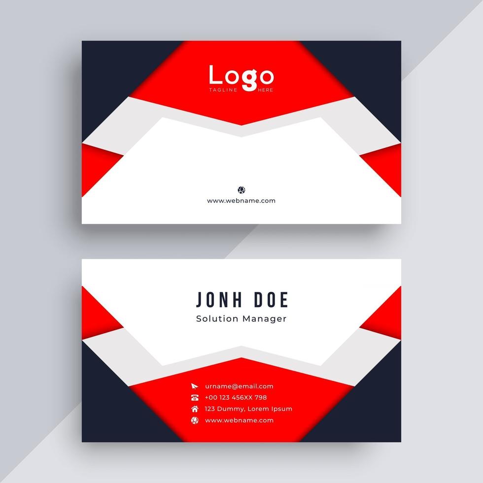 Business card design template vector