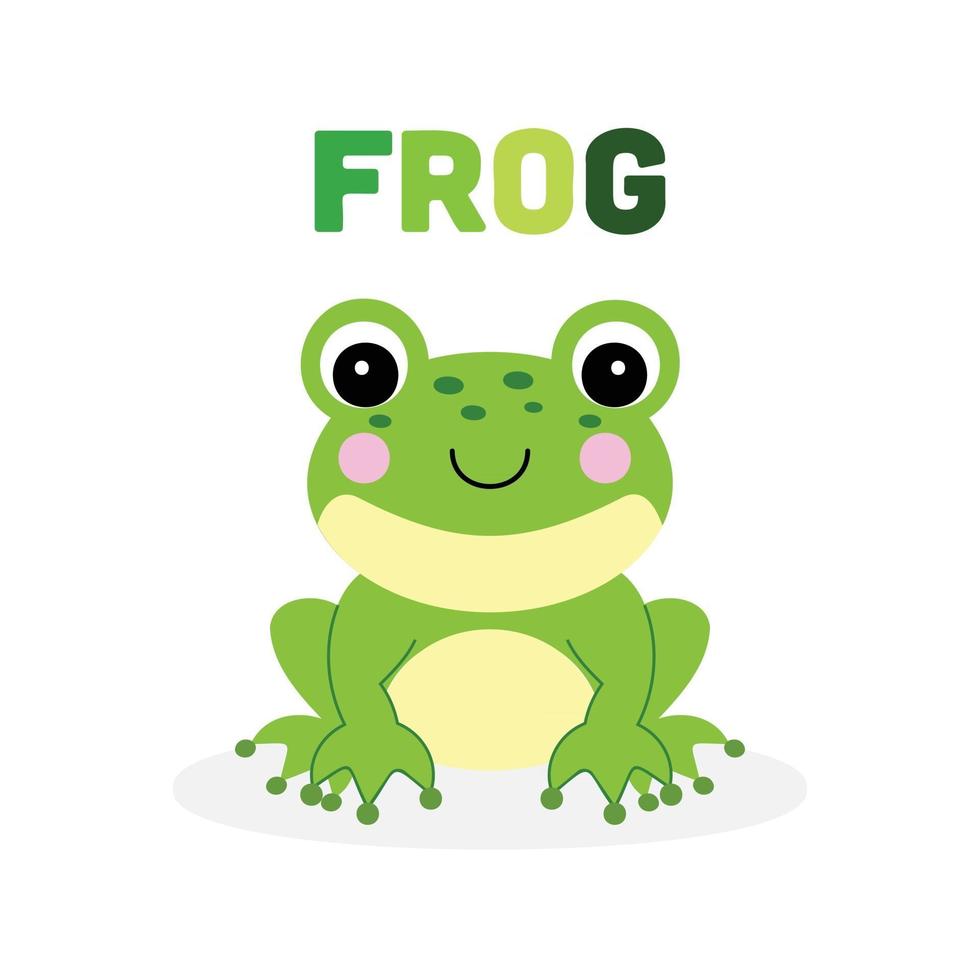 Coloring page outline of cartoon frog. vector