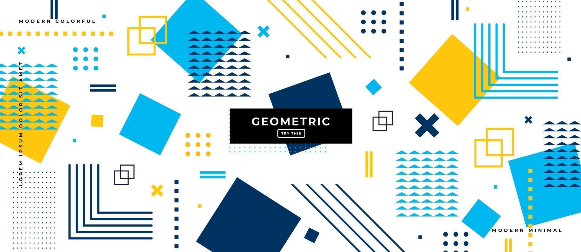Geometric Shapes Background. vector