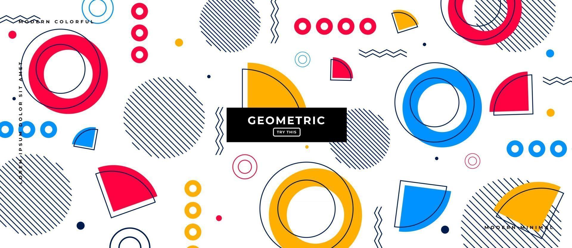 Geometric shapes Background Design. vector