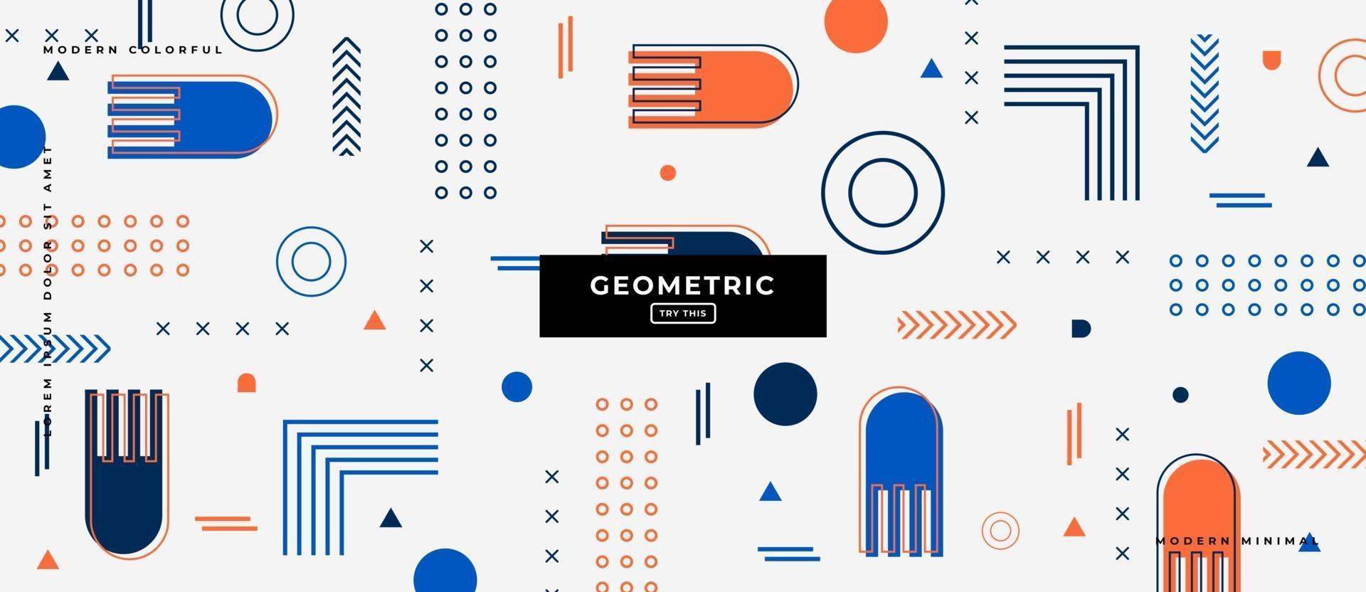 Geometrical Shapes Background. vector