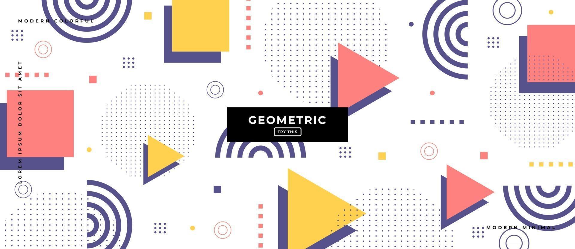 Geometric Polygon Shapes in White Background. vector