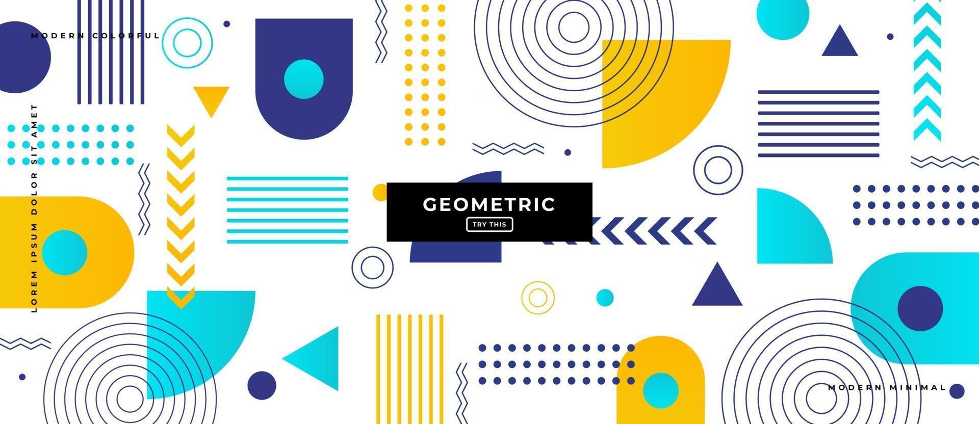 Fondo de formas geométricas de estilo memphis. vector