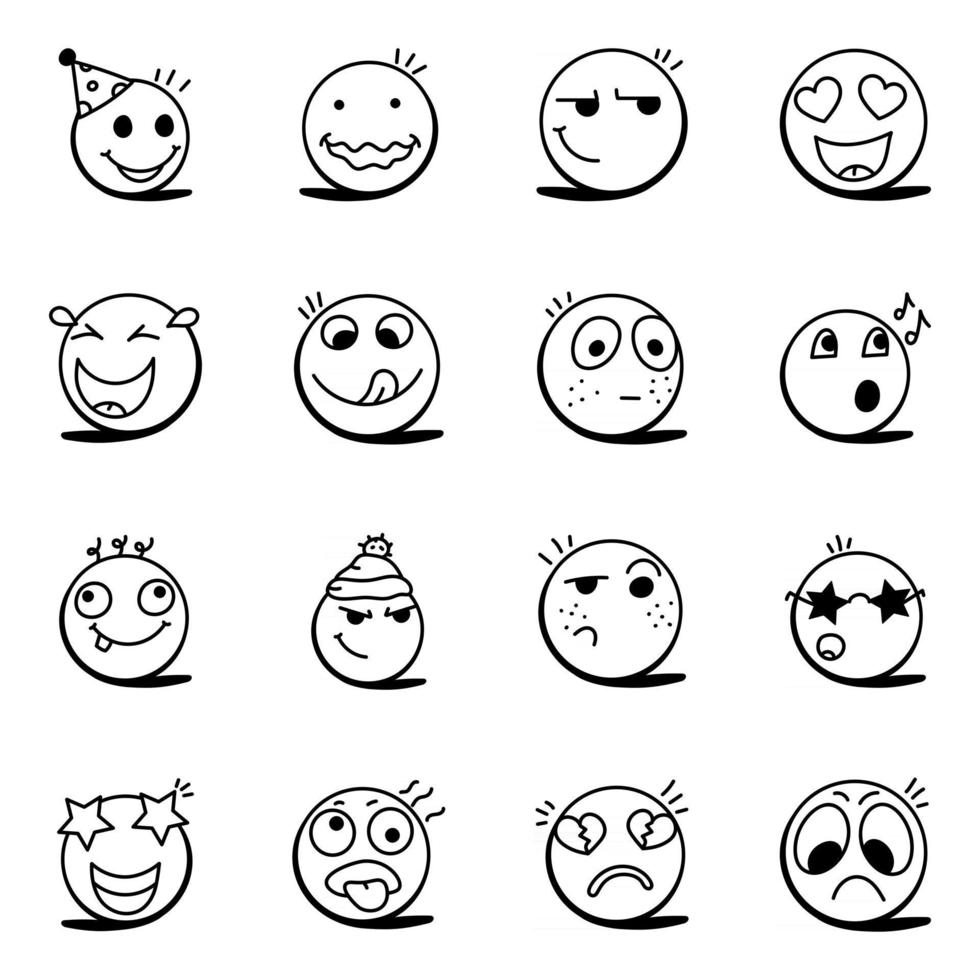 Set of Emoticons vector