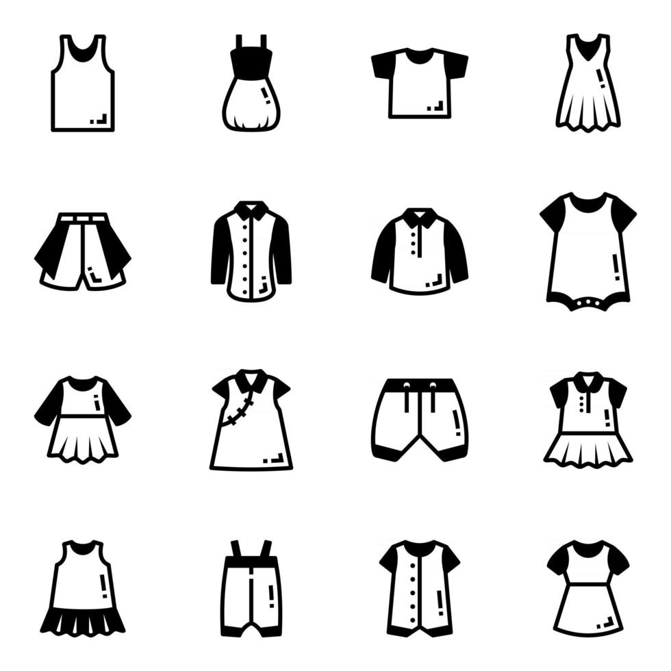 Baby Clothes and Raiment vector