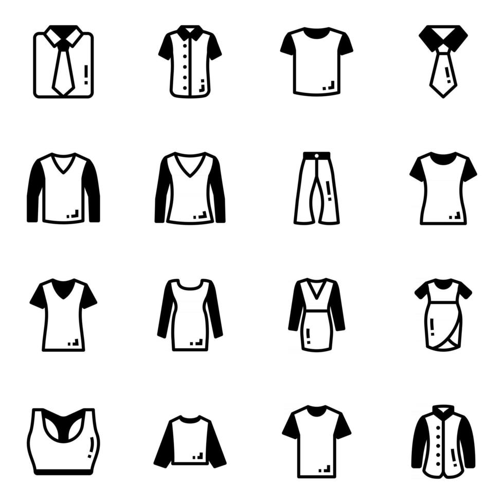 Attires and Apparels vector