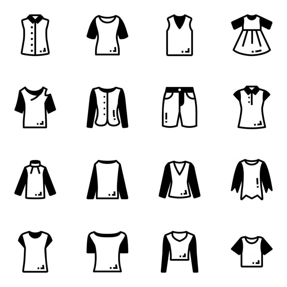Pack of Costumes vector