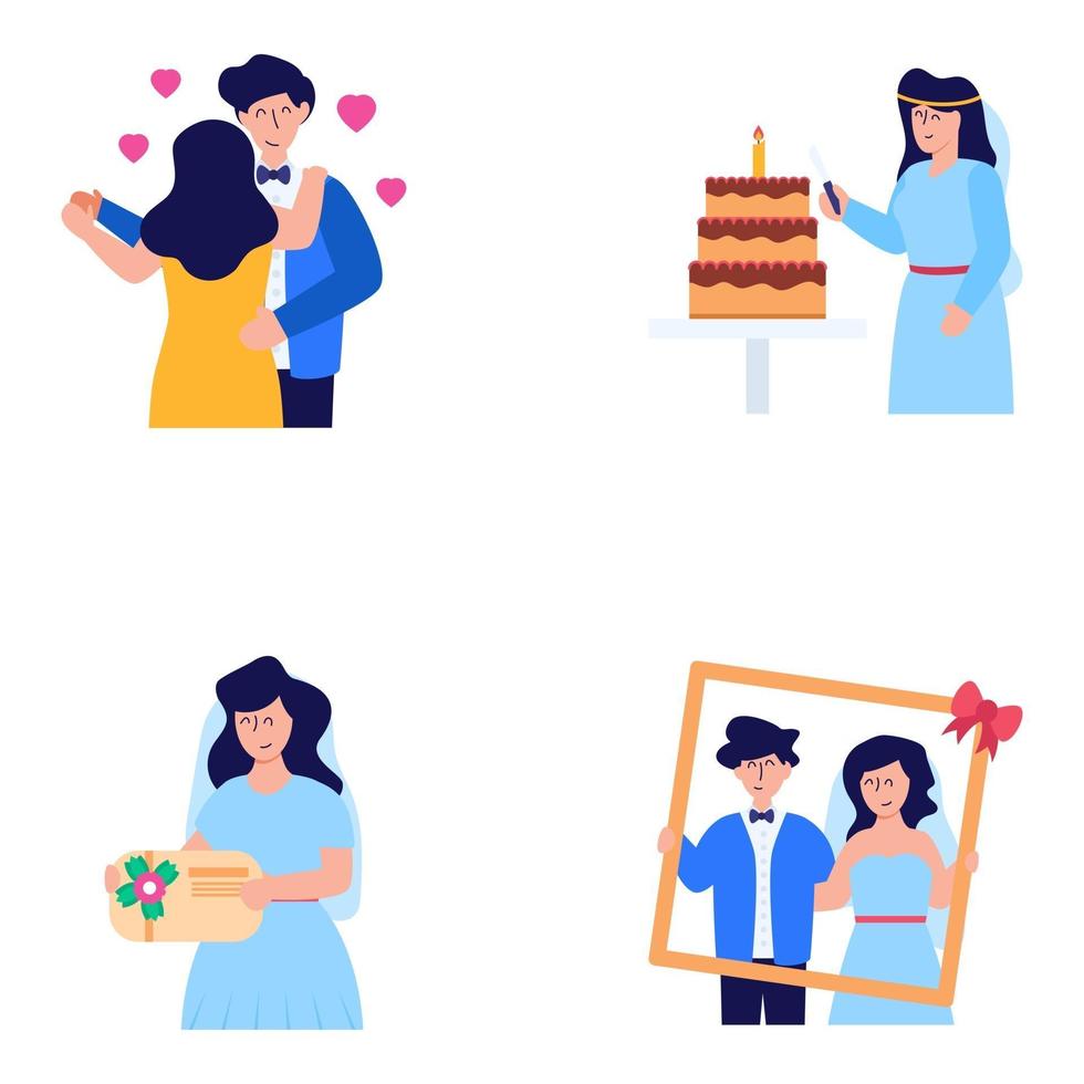 paquete de parejas vector