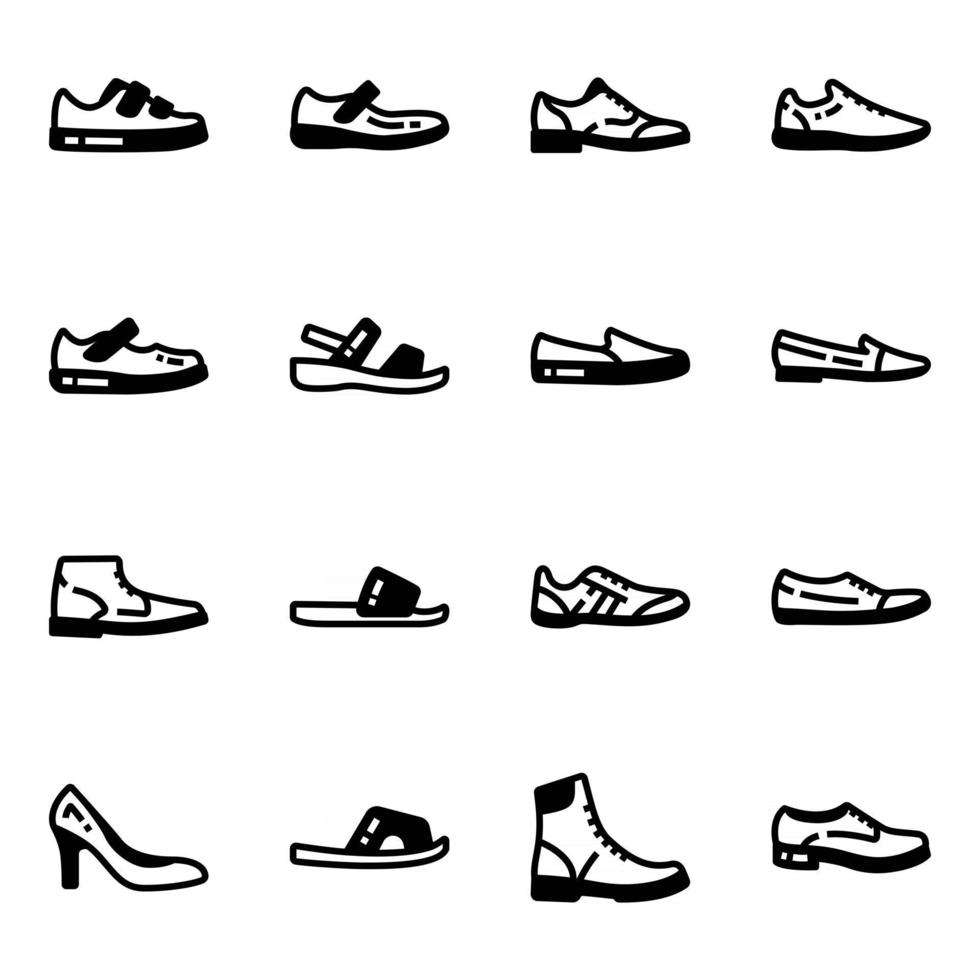 Pack of Sandals vector