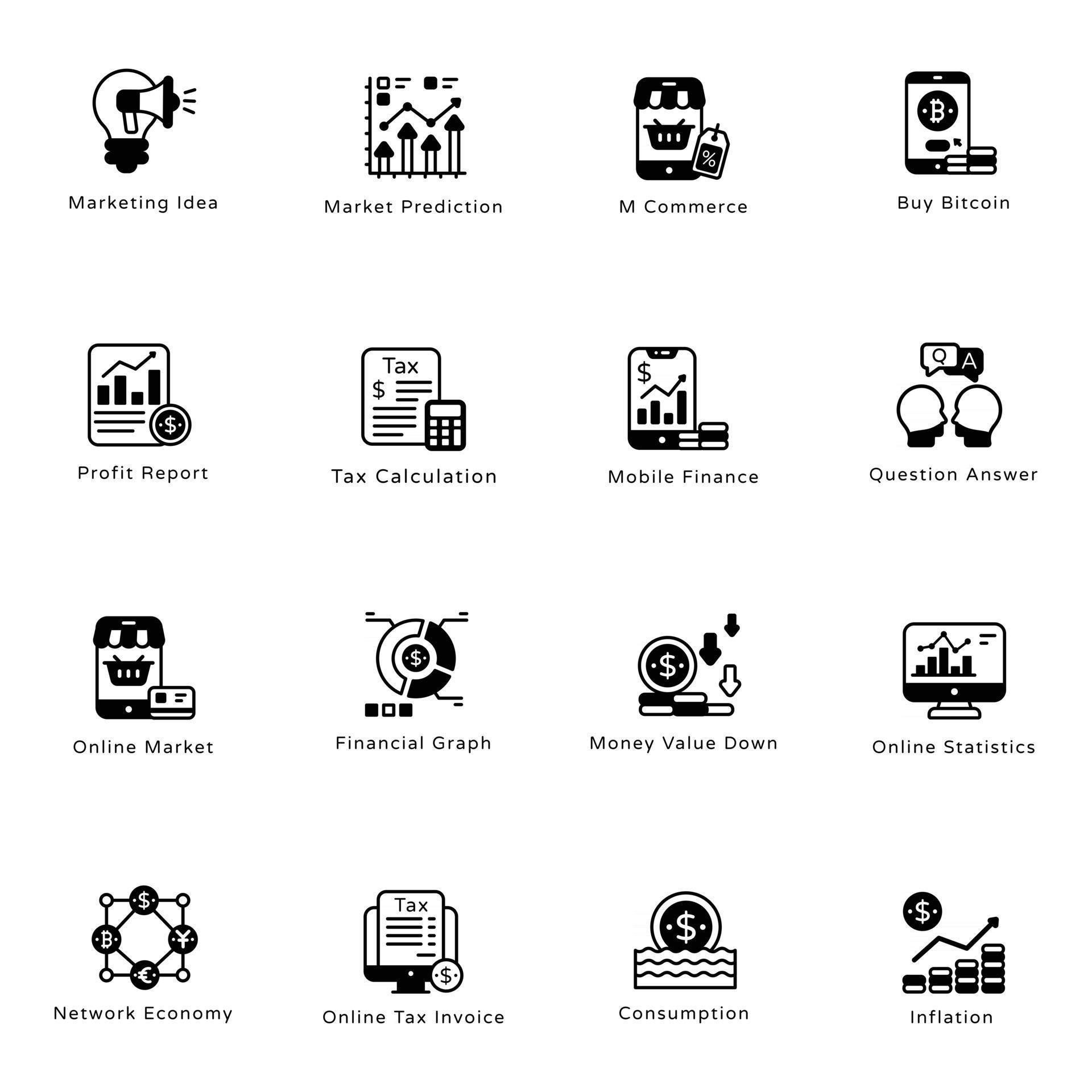 Set of Business Marketing 2861932 Vector Art at Vecteezy