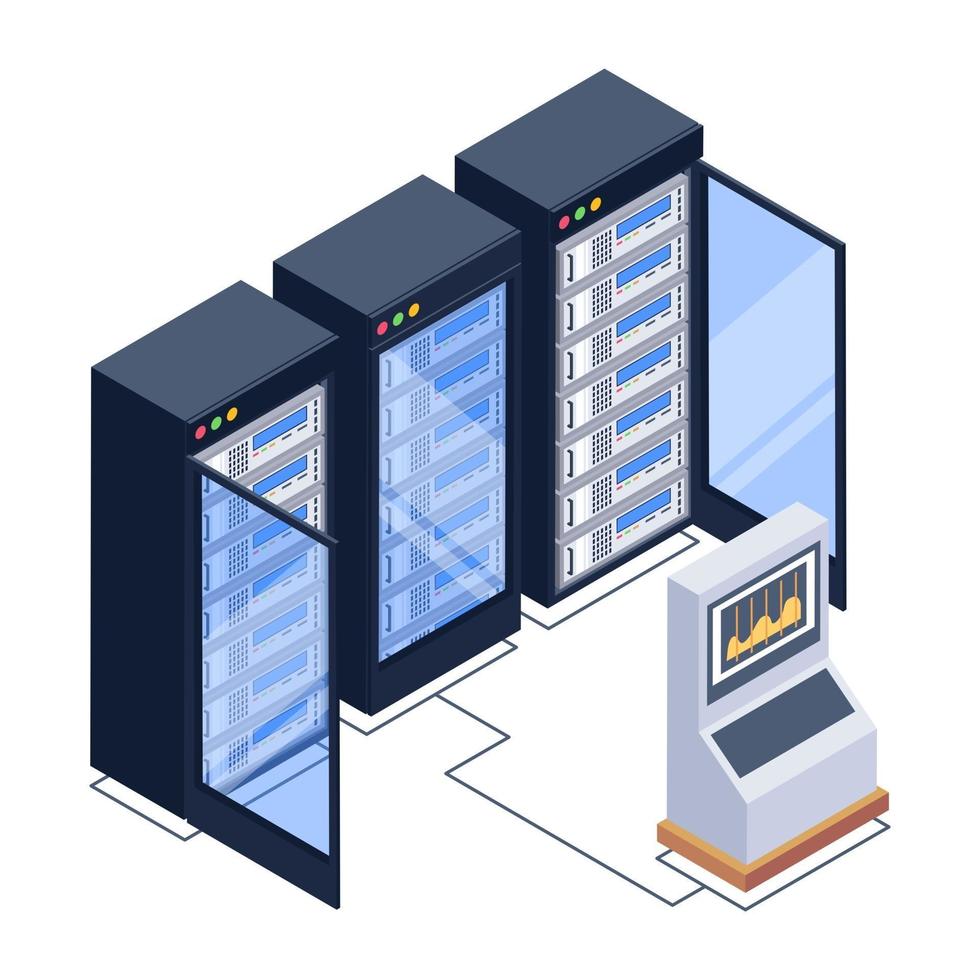 Data Bank Server vector