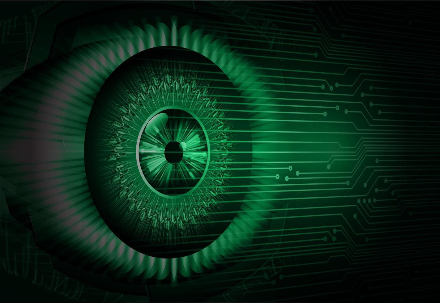 eye cyber circuit future technology concept background vector