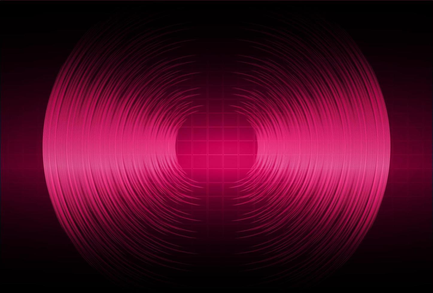 Sound waves oscillating dark light vector