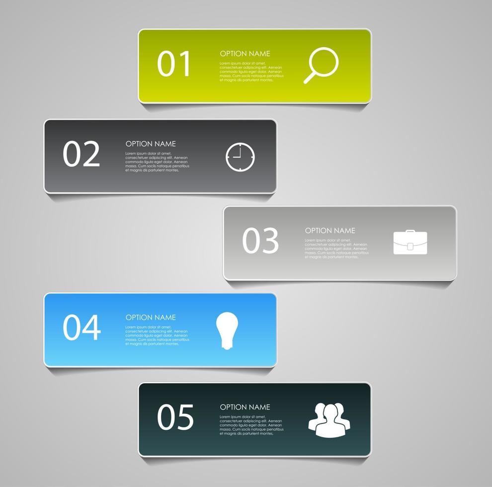 Infographic Templates for Business Vector Illustration