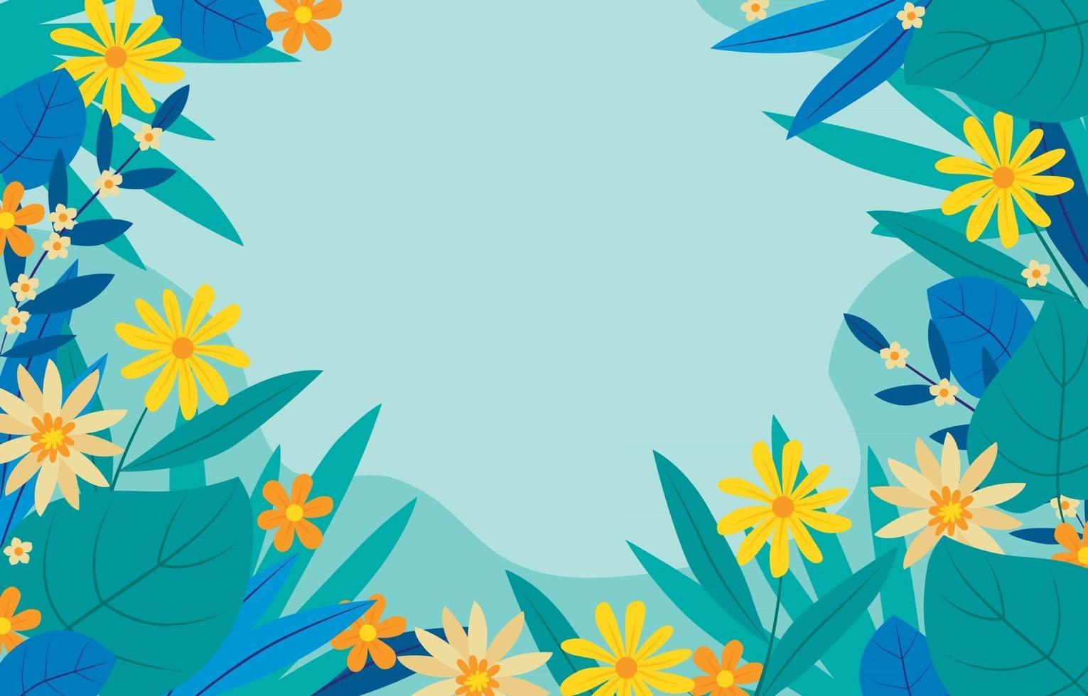 Beautiful Flower Frame vector