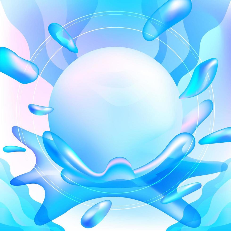 Water Splash Pearl Background vector