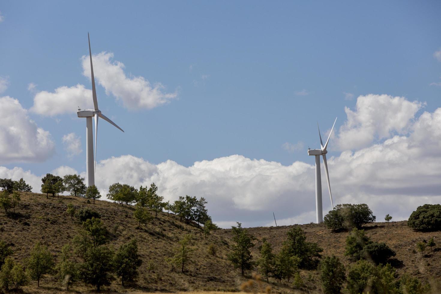 Windmills in the province of Soria, Castilla y Leon, Spain photo