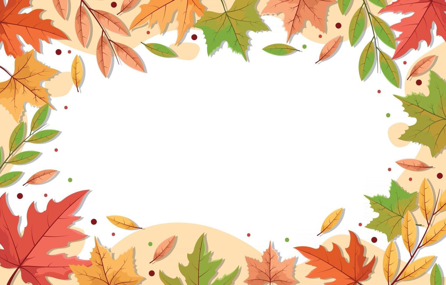 diseño de fondo de otoño vector