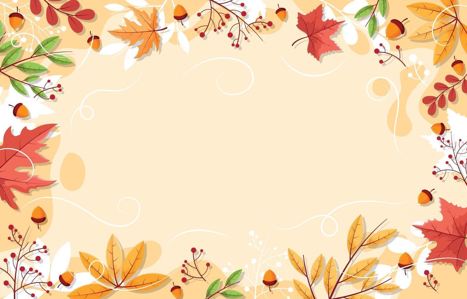 Fall Background Design vector