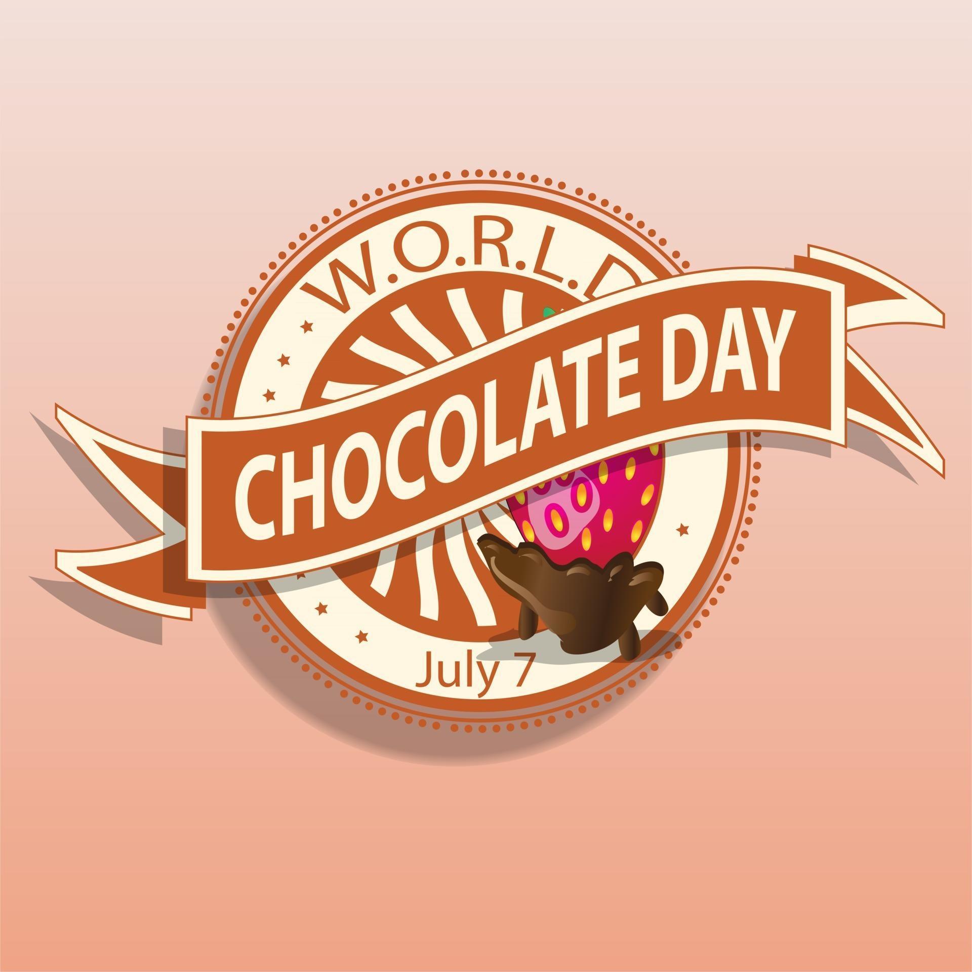 World Chocolate Day Sign and Badge 2863084 Vector Art at Vecteezy