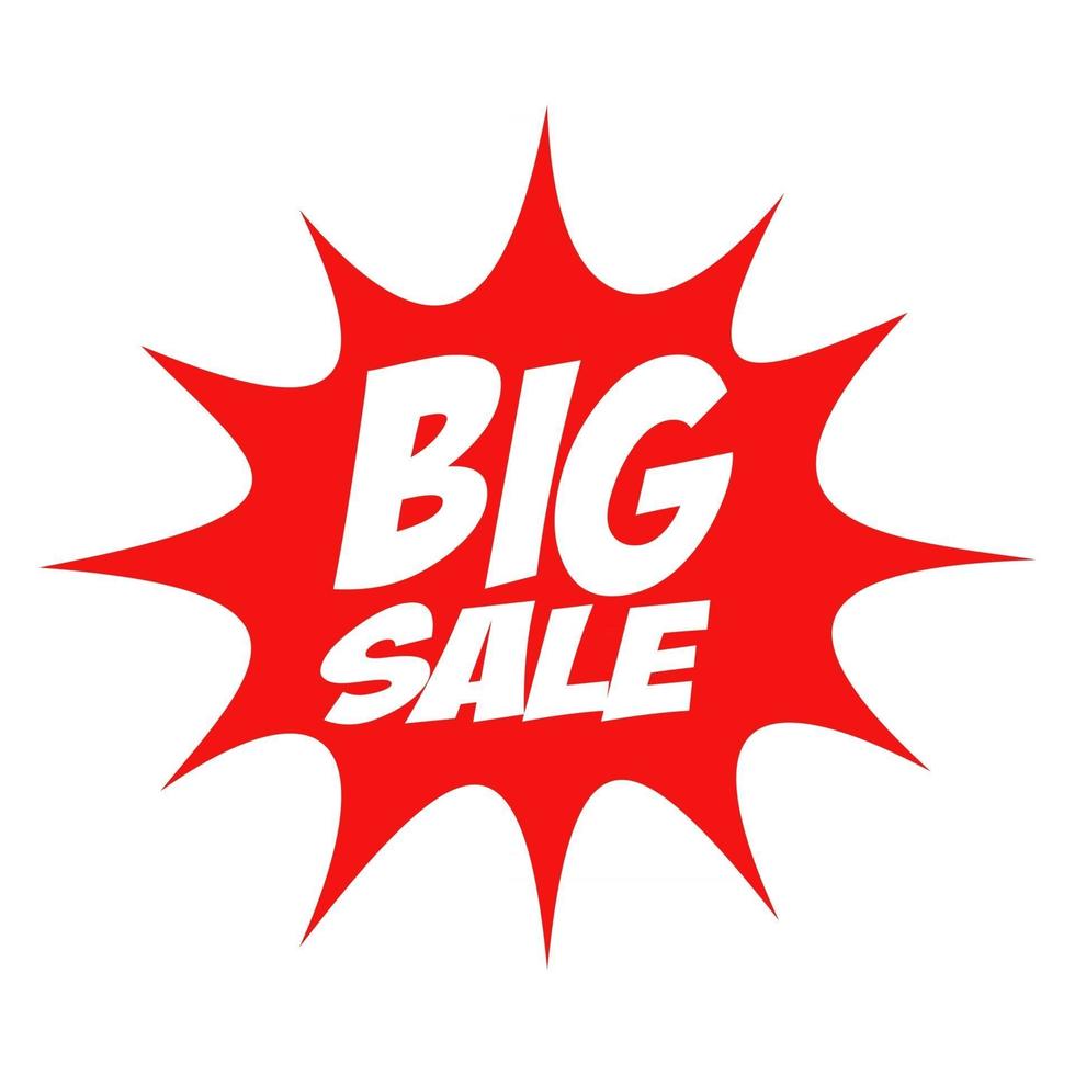 Big sale in comic splash icon 2863356 Vector Art at Vecteezy