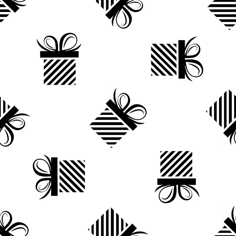 gift box seamless pattern vector