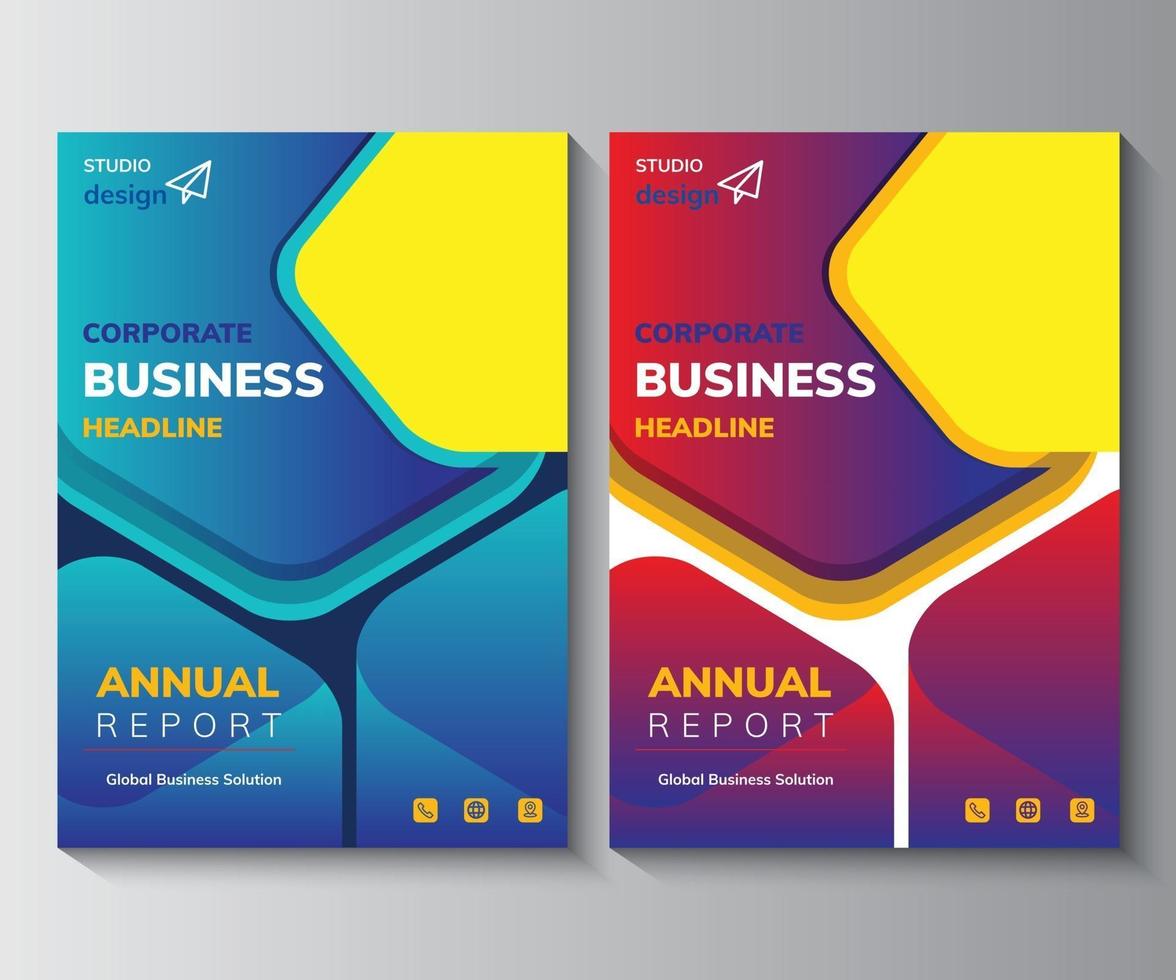 Annual Report Layout Design Template, Background Business Book Cover Design Template in A4. Can be adapt to Brochure, Annual Report, Magazine, Poster, Corporate Presentation, Portfolio, Flyer, Booklet vector