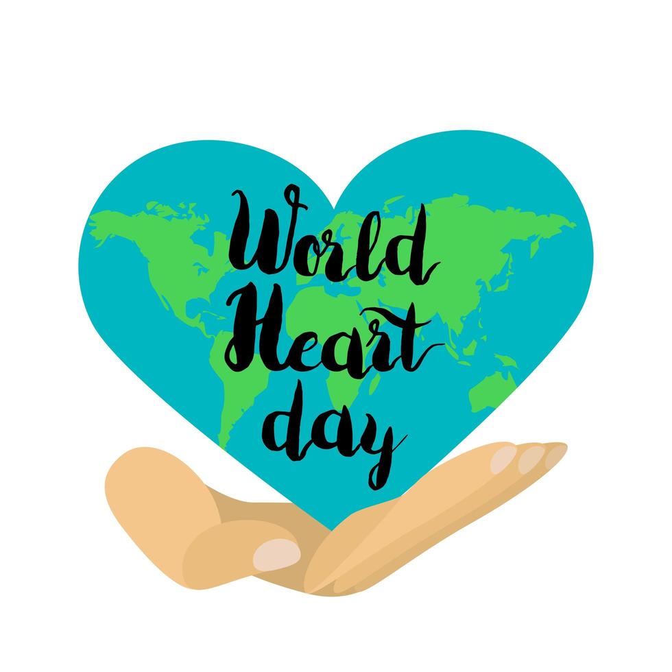 dia mundial del corazon vector