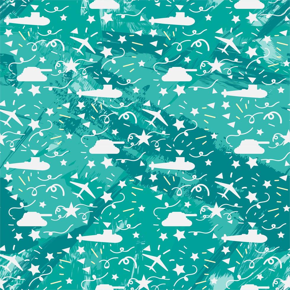 Military seamless pattern vector