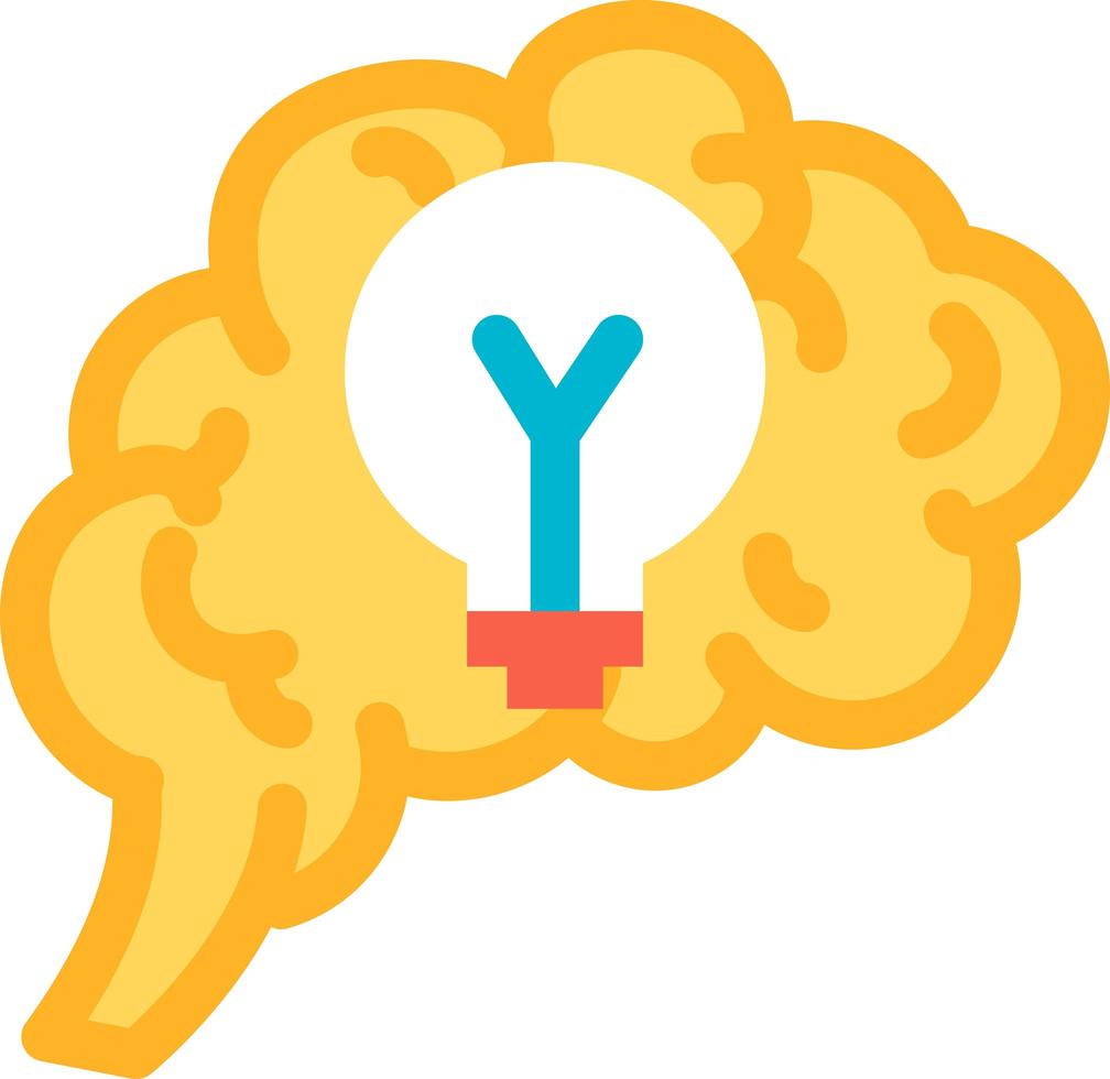 Function generation idea of brain icon vector