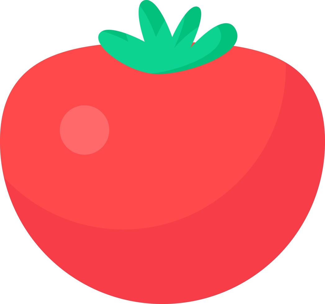 Tomato organic healthy ripe vegetable food vector