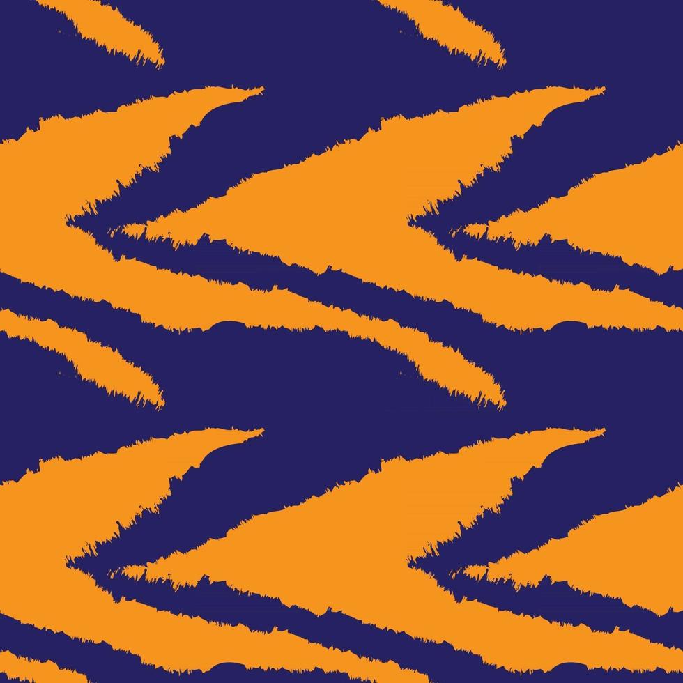 Orange Brush Stroke Fur Seamless Pattern vector