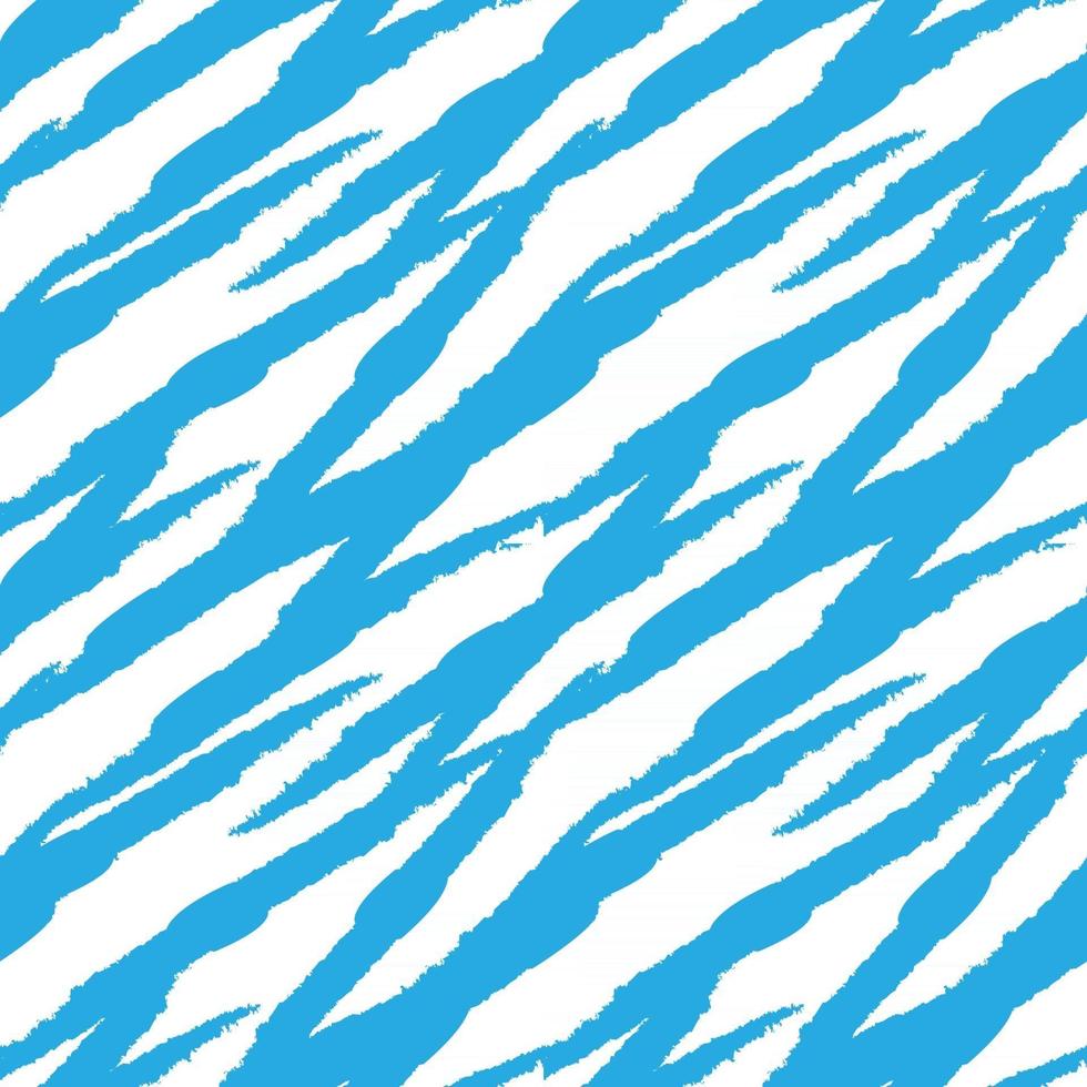 Blue Brush Stroke Fur Seamless Pattern vector