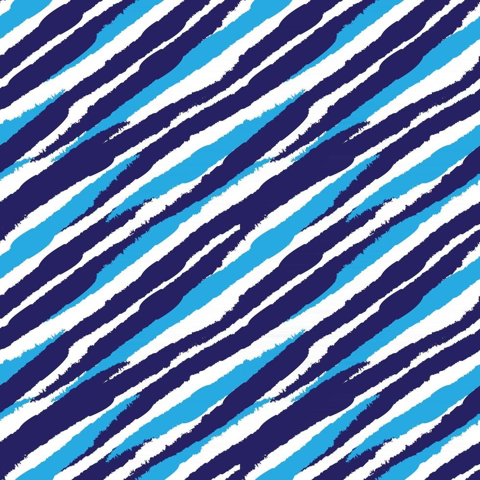 Blue Brush Stroke Fur Seamless Pattern vector