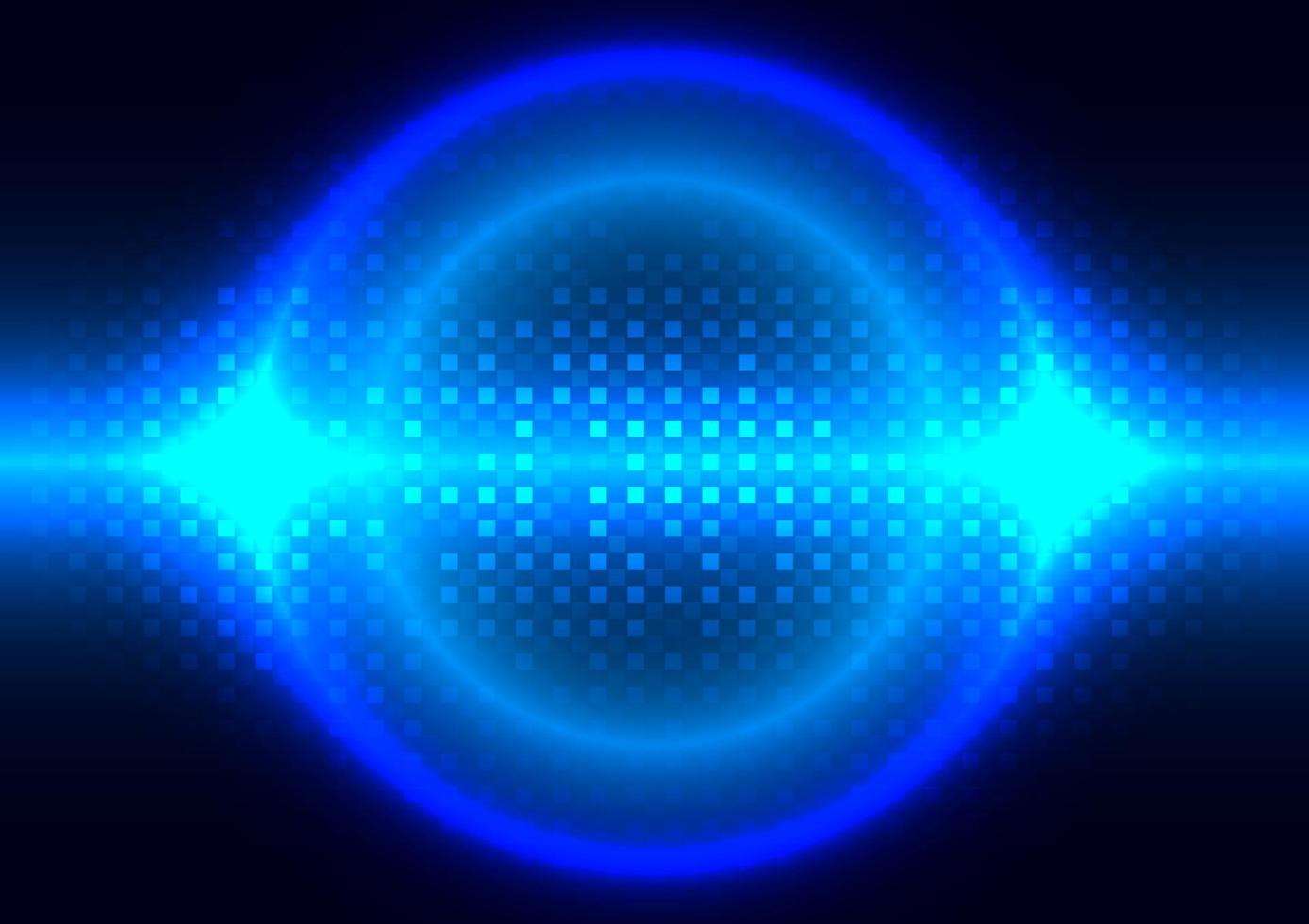 Futuristic pixel background. Technology circle and square pattern screen vector