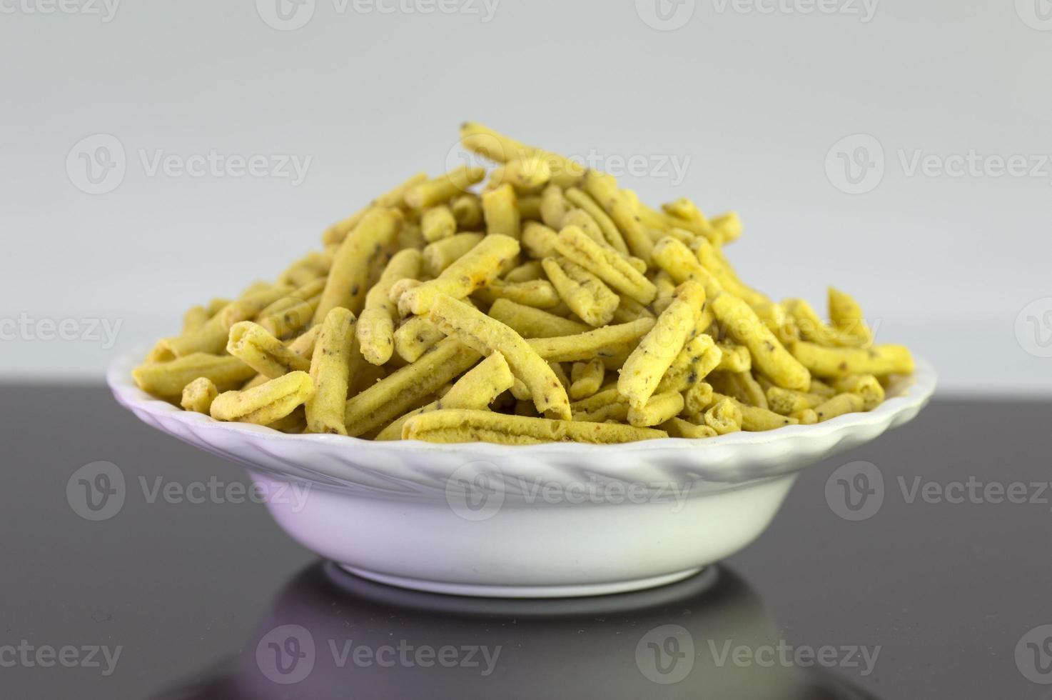 Ratlami Sev Snacks of chick peas with punch of clove. photo