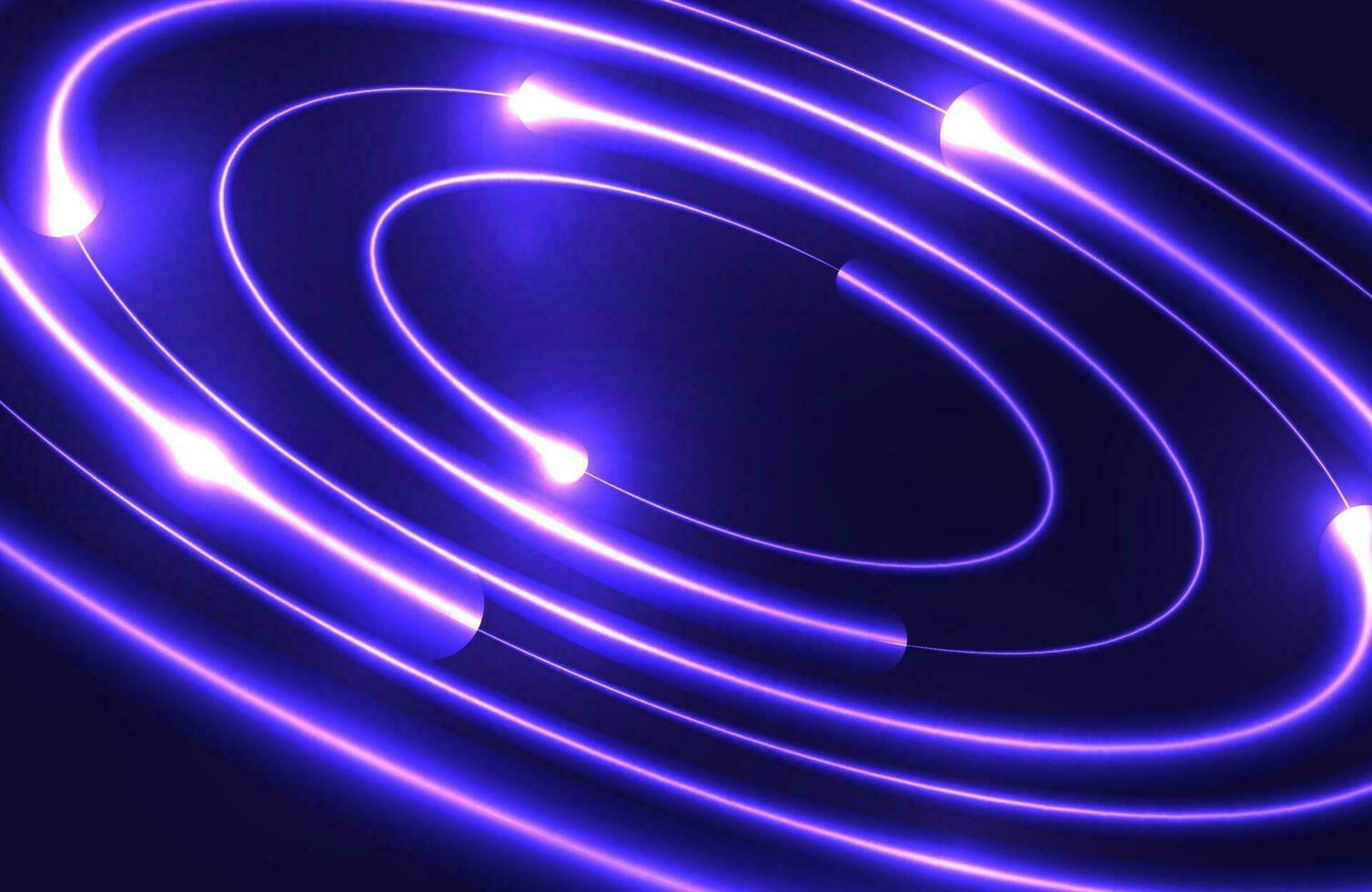 Futuristic abstract lines background with Glowing electric bright neon lines vector